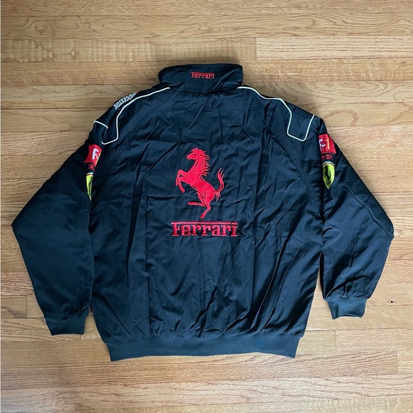 Formula 1 Ferrari Racing Jacket Men’s F1 Embroidered Retro Y2k Unisex - Picture 2 of 7